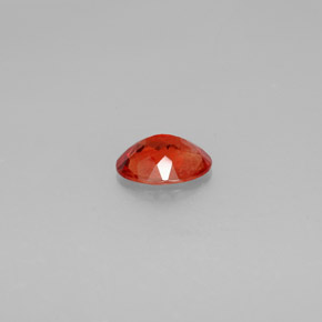Andesina labradorita laranja natural 1,19ct, corte oval, SI