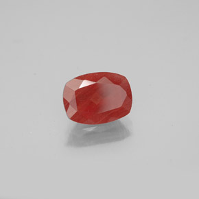Andesina labradorita vermelho natural 1,06ct, almofada cortada, SI