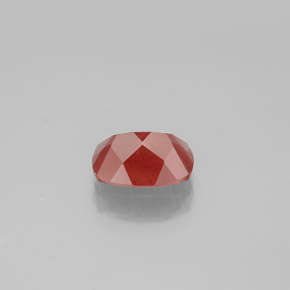 Andesina labradorita vermelho natural 1,06ct, almofada cortada, SI