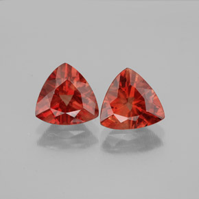 Pedras preciosas de andesina labradorita laranja natural de  ct, trillion, VVS-VS