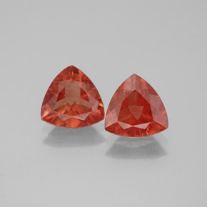 Pedras preciosas de andesina labradorita laranja natural de  ct, trillion, VVS-VS