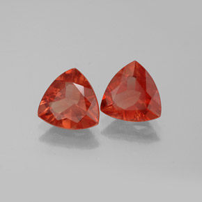 Pedras preciosas de andesina labradorita laranja natural de  ct, trillion, VVS-VS
