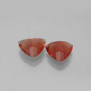 Pedras preciosas de andesina labradorita laranja natural de  ct, trillion, VVS-VS