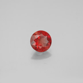 Andesina labradorita vermelho natural 0,64ct, corte redondo, VVS-VS
