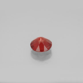 Andesina labradorita vermelho natural 0,64ct, corte redondo, VVS-VS