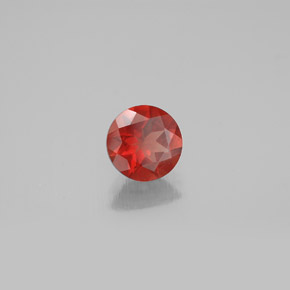 Andesina labradorita laranja natural 0,64ct, corte redondo, VVS-VS