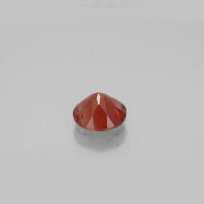 Andesina labradorita laranja natural 0,64ct, corte redondo, VVS-VS