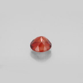 Andesina labradorita laranja natural 0,71ct, corte redondo, VVS-VS