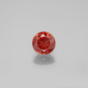 Labradorita andesina mel de laranja Natural 0.79ct, Corte Redondo, VVS-VS