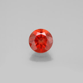 Labradorita andesina mel de laranja Natural 0.69ct, Corte Redondo, VVS-VS