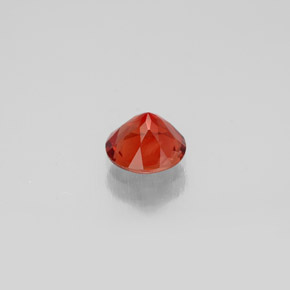 Andesina labradorita laranja natural 0,61ct, corte redondo, VVS-VS