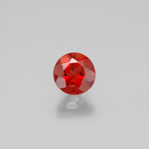 Labradorita andesina mel de laranja Natural 0.65ct, Corte Redondo, VVS-VS