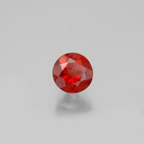 Labradorita andesina mel de laranja Natural 0.65ct, Corte Redondo, VVS-VS