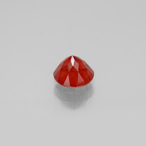Labradorita andesina mel de laranja Natural 0.65ct, Corte Redondo, VVS-VS