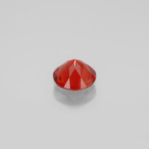 Andesina labradorita laranja natural 0,65ct, corte redondo, VS