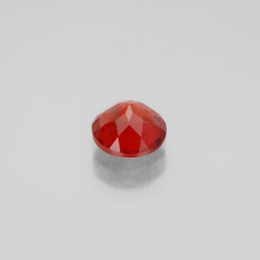 Andesina labradorita laranja natural 0,76ct, corte redondo, VS