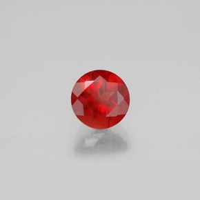 Andesina labradorita laranja natural 0,69ct, corte redondo, VVS-VS