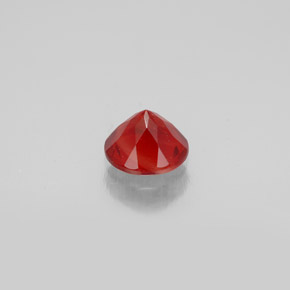 Andesina labradorita laranja natural 0,69ct, corte redondo, VVS-VS