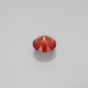 Andesina labradorita laranja natural 0,57ct, corte redondo, VS