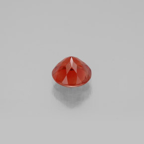 Andesina labradorita laranja natural 0,65ct, corte redondo, VS