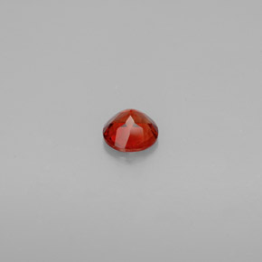 Andesina labradorita laranja natural 0,71ct, corte redondo, VS