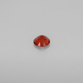 Andesina labradorita laranja natural 0,54ct, corte redondo, VS