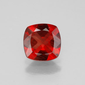 Andesina labradorita vermelho natural 0,79ct, almofada cortada, VVS-VS
