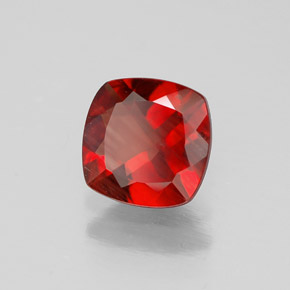 Andesina labradorita vermelho natural 0,79ct, almofada cortada, VVS-VS