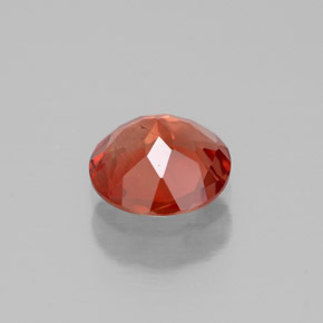 Andesina labradorita laranja natural 0,65ct, corte redondo, VS