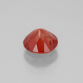 Andesina labradorita laranja natural 0,56ct, corte redondo, VVS-VS
