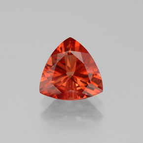 Andesina labradorita laranja natural 0,82ct, trillion, VVS-VS