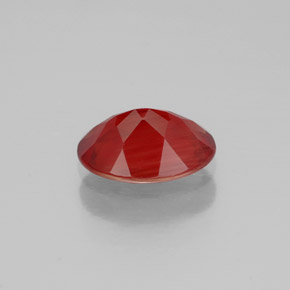 Andesina labradorita vermelho natural 0,80ct, corte oval, VVS-VS