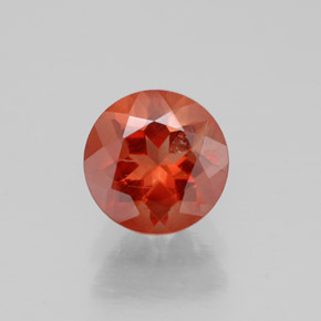 Labradorita andesina mel de laranja Natural 0.77ct, Corte Redondo, VS