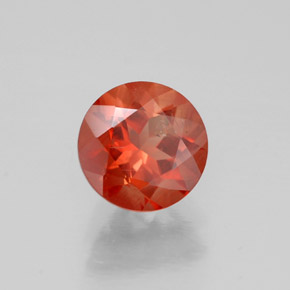 Labradorita andesina mel de laranja Natural 0.77ct, Corte Redondo, VS