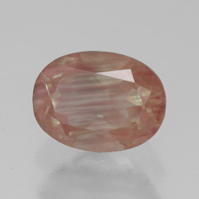 Andesina labradorita vermelho natural 1,36ct, transparente, transparente/translúcido