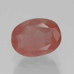 Andesina labradorita vermelho natural 1,50ct, transparente, transparente/translúcido