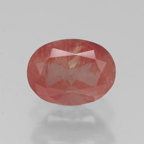 Andesina labradorita vermelho natural 1,30ct, transparente, transparente/translúcido