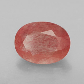 Andesina labradorita vermelho natural 1,22ct, transparente, transparente/translúcido