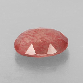 Andesina labradorita vermelho natural 1,22ct, transparente, transparente/translúcido