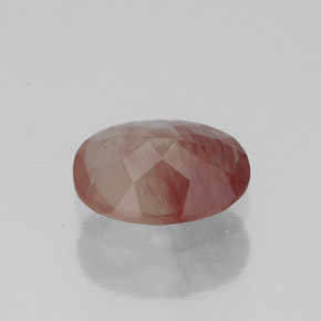 Andesina labradorita vermelho natural 1,04ct, transparente, transparente/translúcido