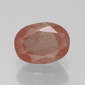 Andesina labradorita vermelho natural 1,37ct, transparente, transparente/translúcido