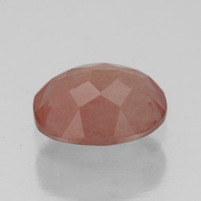 Andesina labradorita vermelho natural 1,37ct, transparente, transparente/translúcido