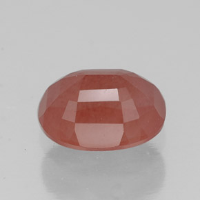 Labradorita andesina mel de laranja Natural 1.33ct, Corte Oval, Translúcido