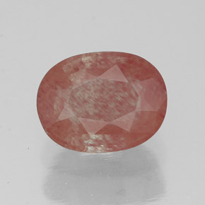 Andesina labradorita vermelho natural 1,44ct, transparente, transparente/translúcido