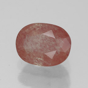 Andesina labradorita vermelho natural 1,44ct, transparente, transparente/translúcido