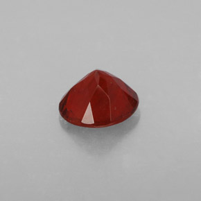 Andesina labradorita vermelho natural 0,63ct, corte redondo, VVS-VS