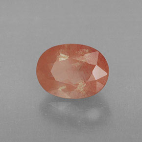 Andesina labradorita vermelho natural 1,14ct, transparente, transparente/translúcido