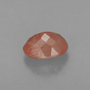 Andesina labradorita vermelho natural 1,14ct, transparente, transparente/translúcido