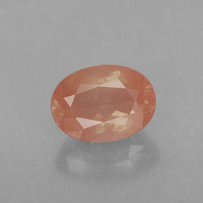 Labradorita andesina mel vermelho Natural 1.18ct, Transparente, Transparente/Translúcido