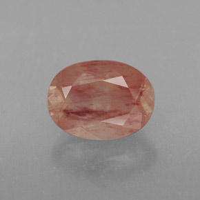 Labradorita andesina mel vermelho Natural 1.18ct, Transparente, Transparente/Translúcido